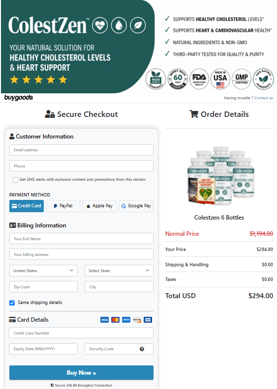 ColestZen-order-page